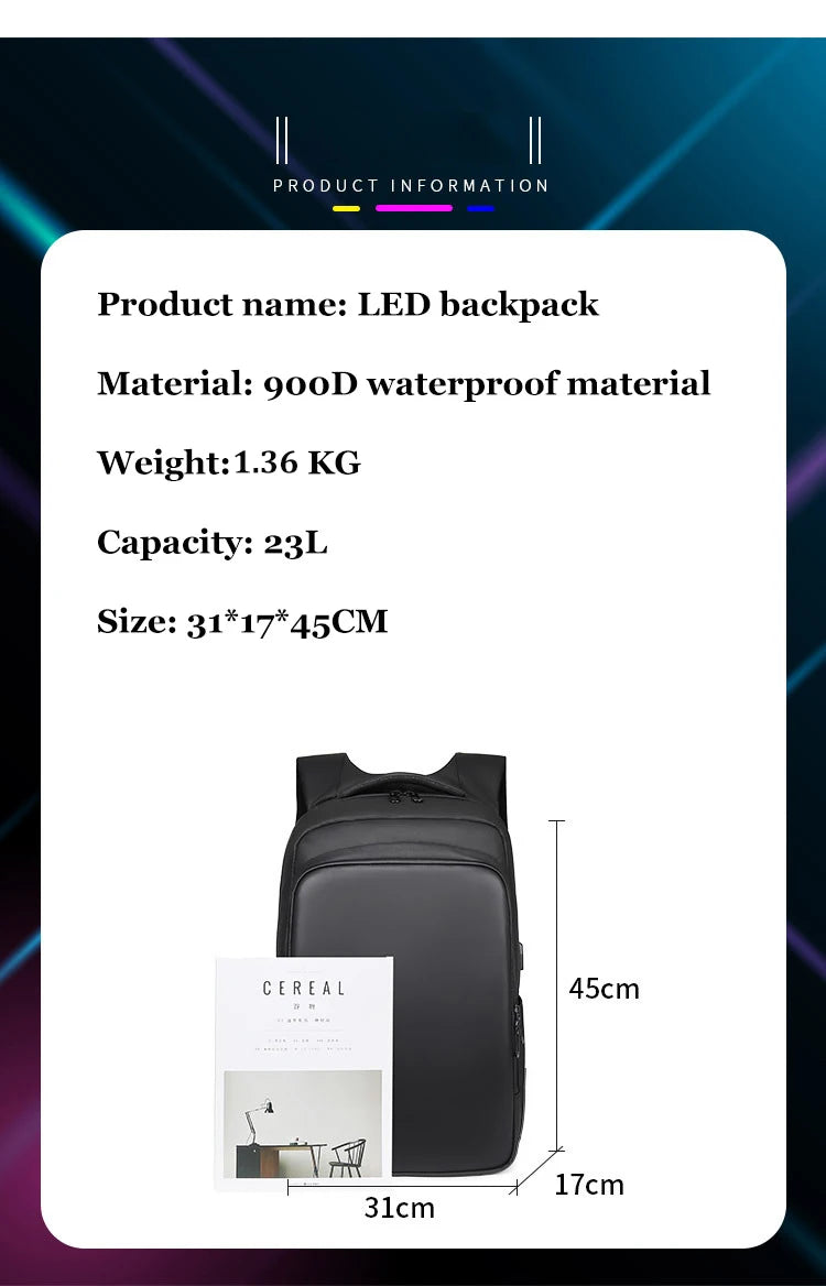 LED Display Backpack
