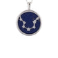 Zodiac Lapis Lazuli Gemstone Star Constellation Pendant Necklace Gold Misty